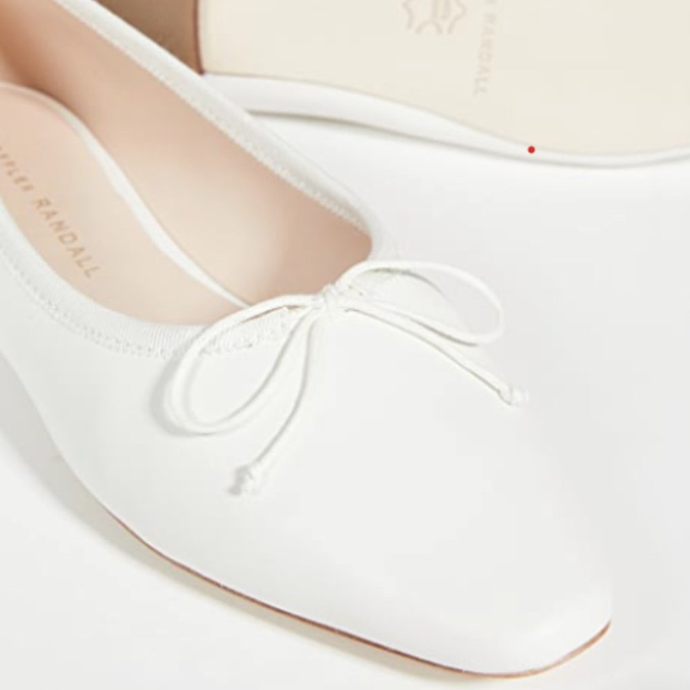 Loeffler Randall Georgie Ballet Flats in White, Size 8.5 NIB
